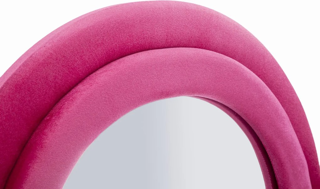 ESPELHO DE PAREDE MIKI VELUDO 60X4X160 CM (TAMANHO DO ESPELHO INTERIOR 39X135) FUXIA