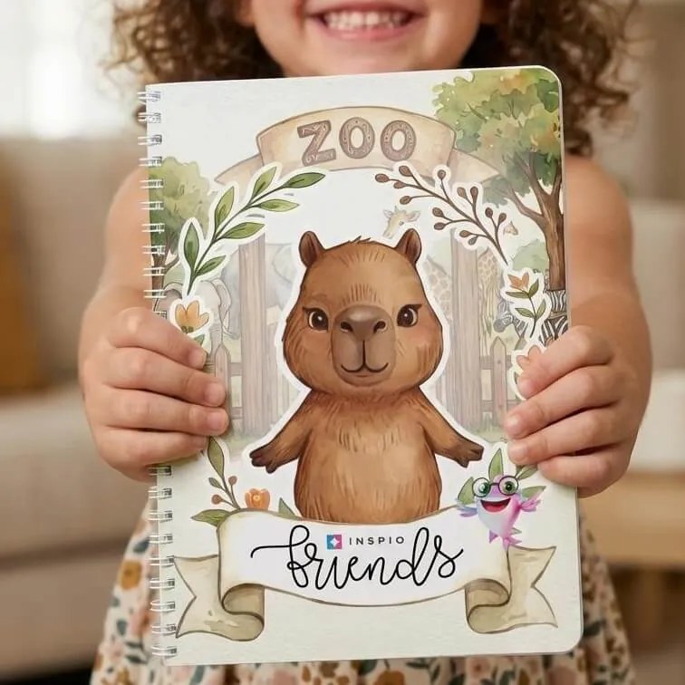 Amigos: livro interativo de velcro - Kapibara no Zoo