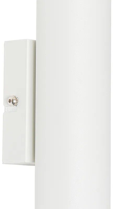 Candeeiro de parede moderno branco 2 luzes - Jeana