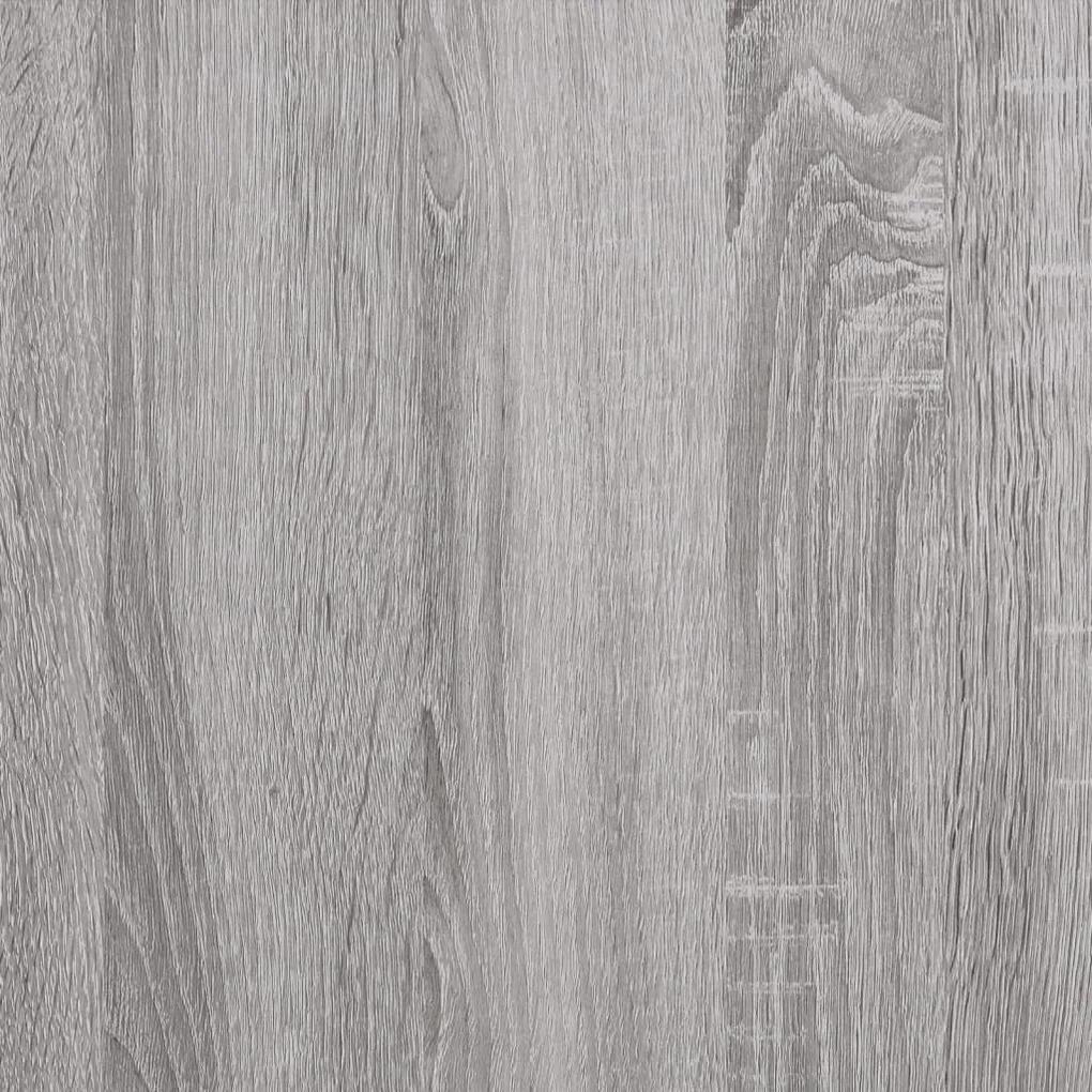 Mesa de cabeceira 40x40x66 cm derivados madeira cinzento sonoma