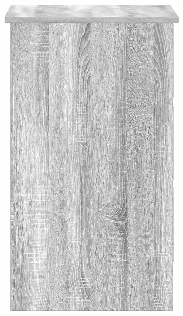Secretária 90x45x76 cm madeira sonoma processada cinzento