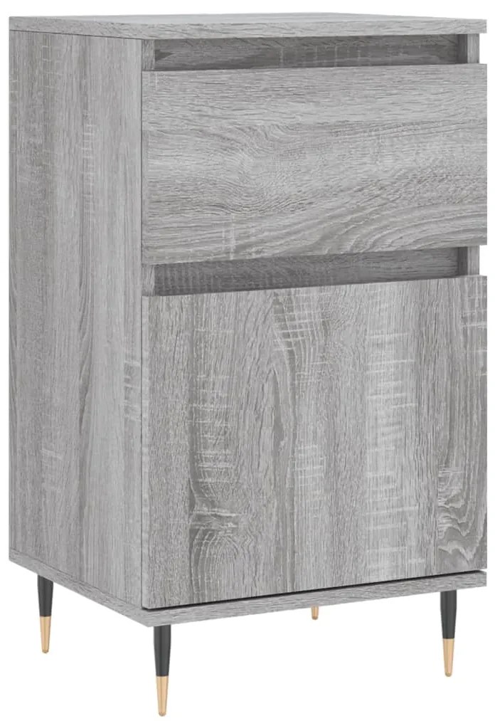 Aparadores 2 pcs 40x35x70 cm derivados madeira cinzento sonoma