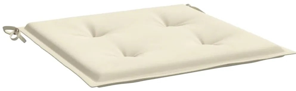 Almofadões p/ cadeiras de jardim 2 pcs tecido oxford creme