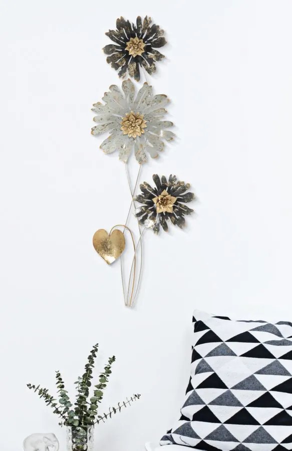 PAINEL 3D DE FERRO DE PAREDE SIMPLES CM 35X5,5X88 MULTICOLOR