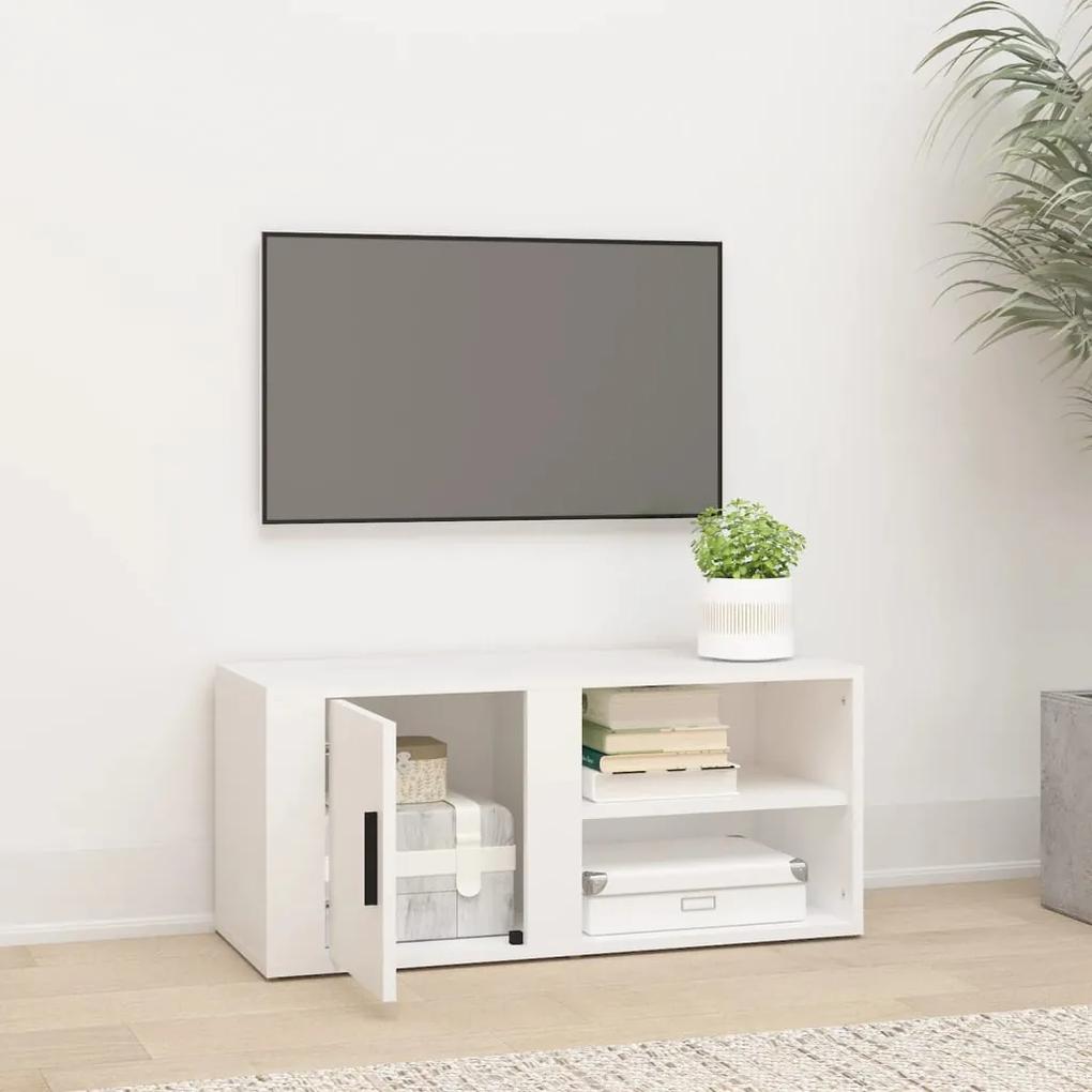 Móvel de TV 80x31,5x36 cm derivados de madeira branco
