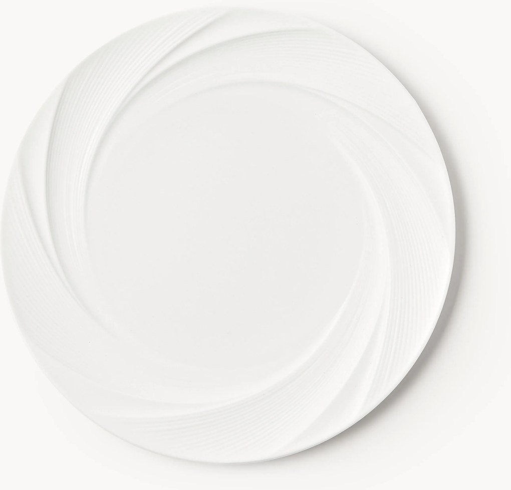 Pratos de pequeno-almoço em porcelana Adonis, conjunto de 4