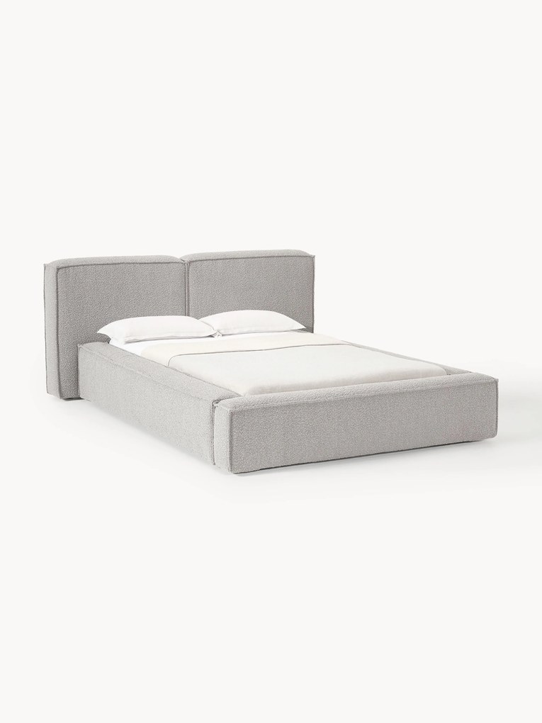 Bouclé Upholstered Bed Lennon