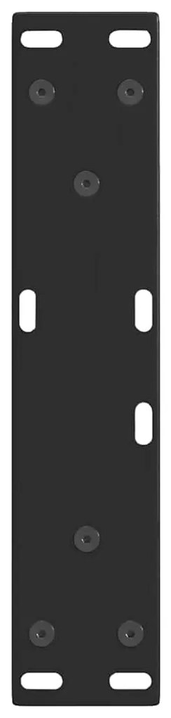 Pés para mesa de centro em V 2 peças preto 28x(42-43,3) cm aço