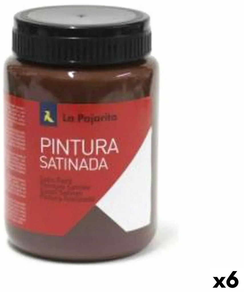 Têmpera La Pajarita L-32 Castanho Acetinado Escolar (35 Ml) (6 Unidades)