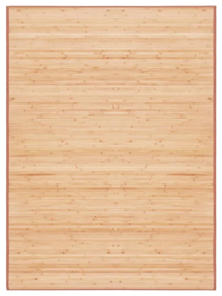 247210 vidaXL Tapete de bambu 160x230 cm castanho