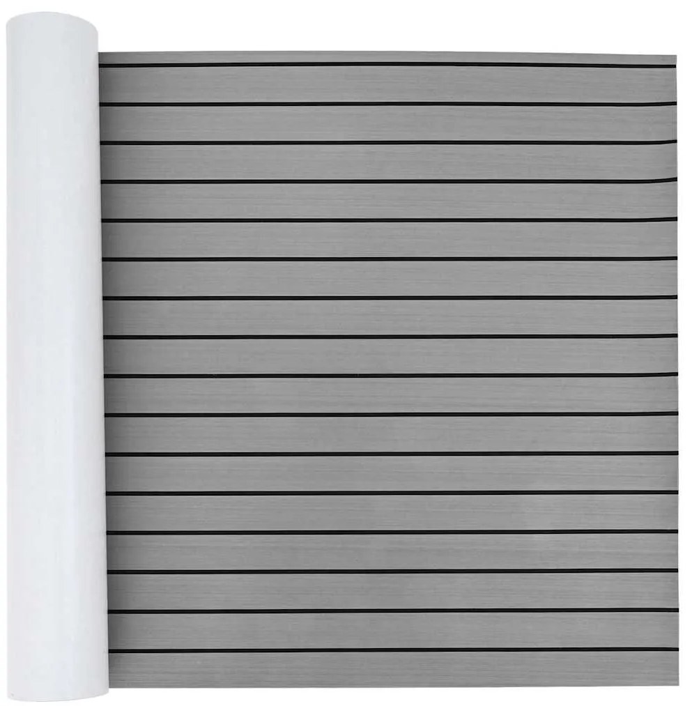 vidaXL Tapete de Barco Marrom com Linhas Pretas 240 x 90 x 0.5 cm