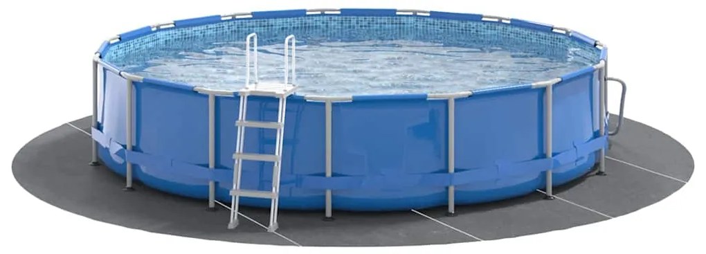 Lençol de Fundo para Piscina Cinza Claro Ø610 cm em Tecido Não Tecido