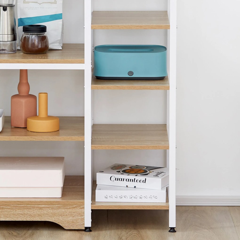 Estante com Prateleiras – Modelo Oslo – 90x40x95 – Madeira – 6 Níveis