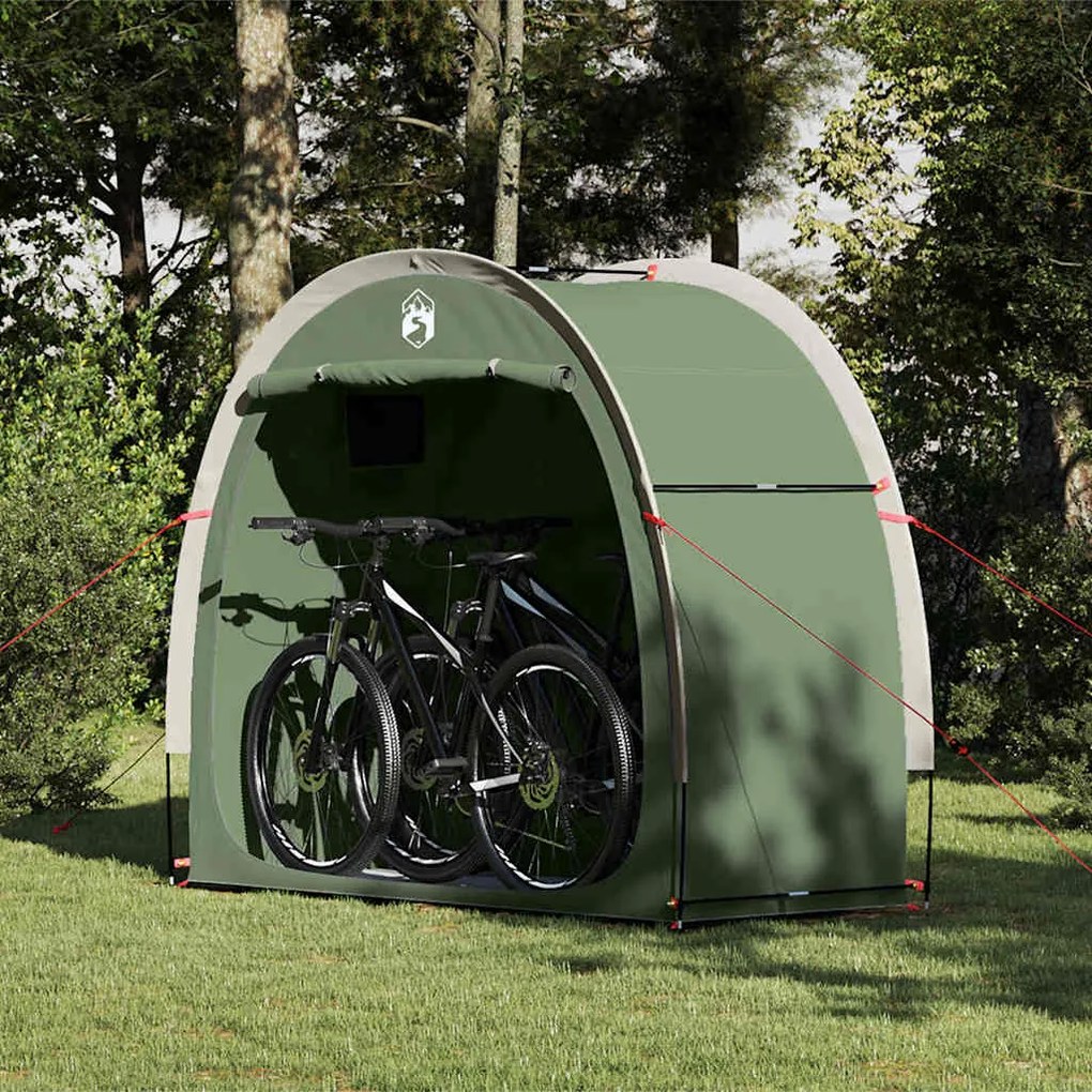 vidaXL Tenda para arrumação de bicicletas Verde 210 x 90 x 174 cm
