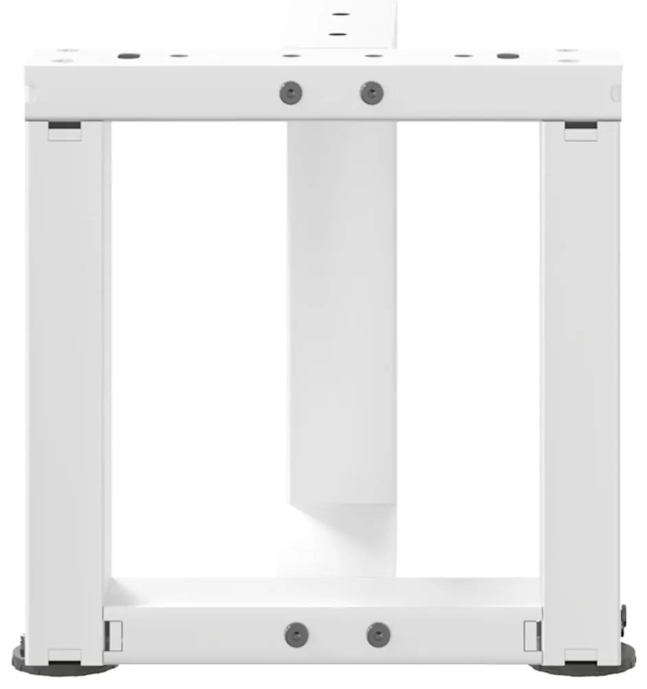 Pés para mesa de centro em forma de T, 2 peças, branco, 30x25x(30-31)