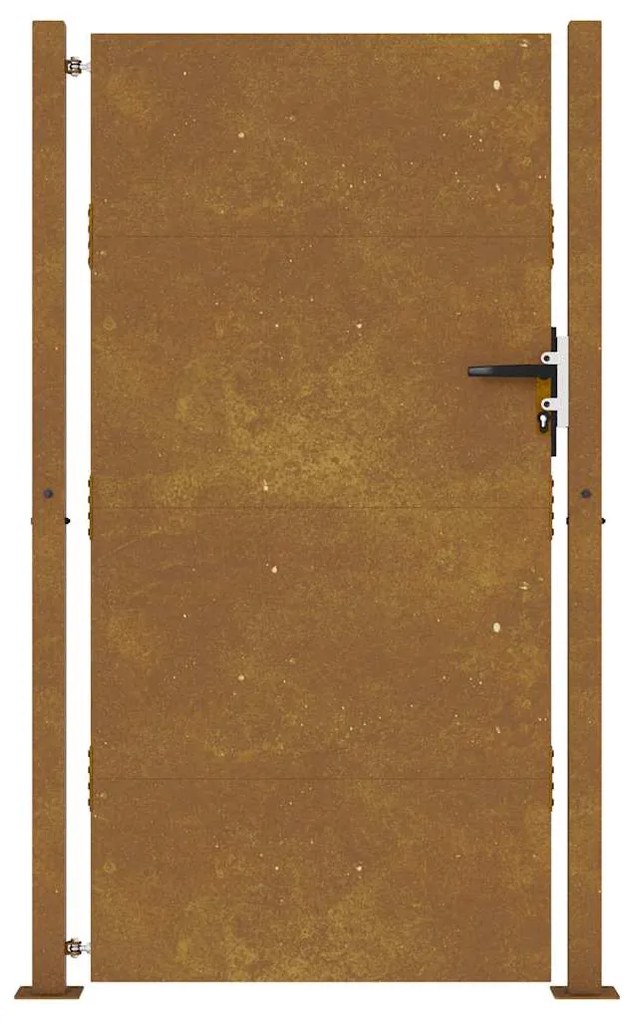 Portão de jardim 105x205 cm aço corten