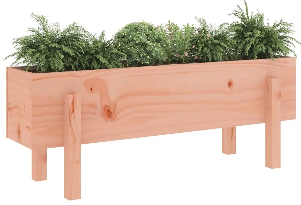 Canteiro elevado de jardim 101x30x38 cm madeira douglas maciça