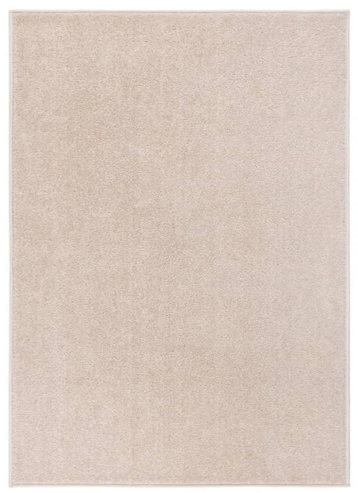 vidaXL Tapete de pelo curto 120x170 cm bege-escuro