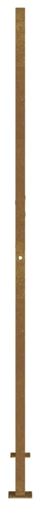 Portão de jardim 105x180 cm aço corten design quadrados