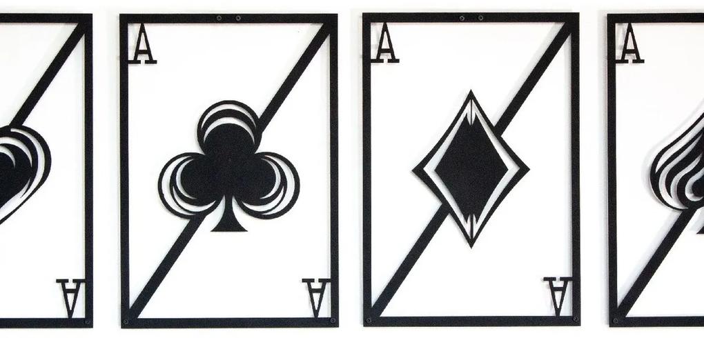 Quadros, telas Homemania  Decoracao de Paredes Cartas de jogo, Preto, 29x0,15x43cm