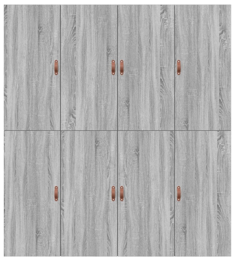 Estrutura de Cama Armazenamento vidaXL Cinza Sonoma 200x200 cm