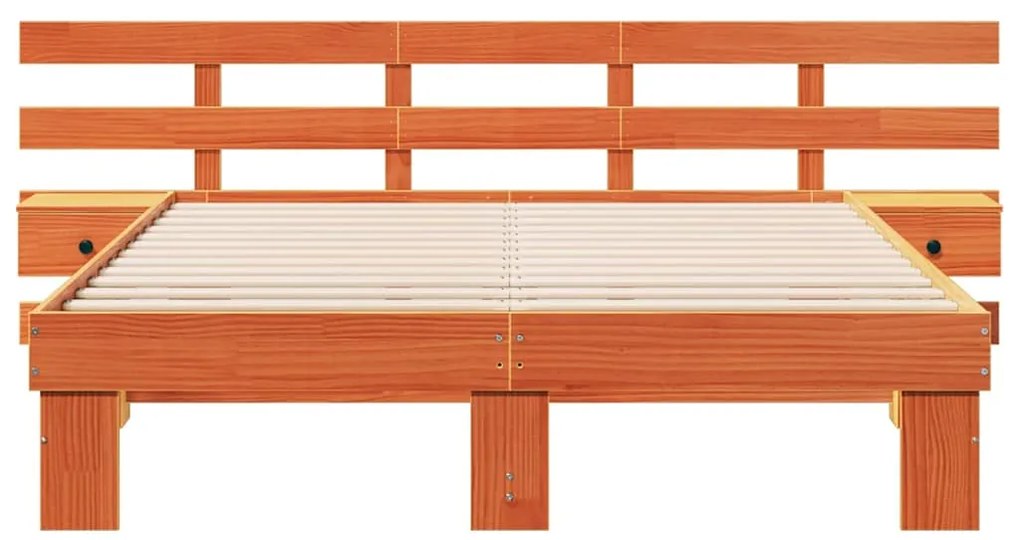 Estrutura da Cama com gaveta Castanho 140 x 200 cm