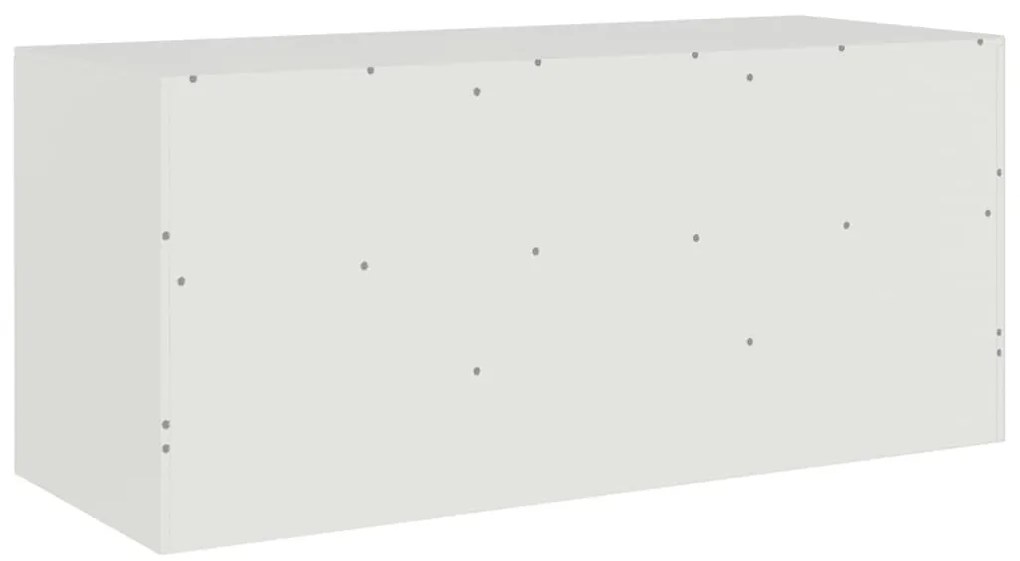 Móvel de TV 99x39x44 cm aço branco