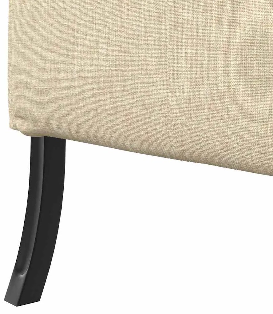 Sofá Alto Creme 109x56x121 cm Tecido