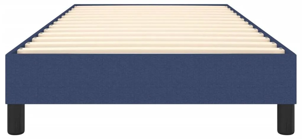 Estrutura de cama sem colchão 100x200 cm tecido azul