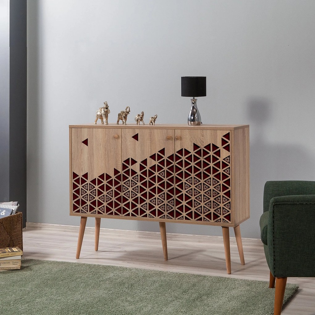 Console Mega – Carvalho Sonoma – 120x90x36 cm