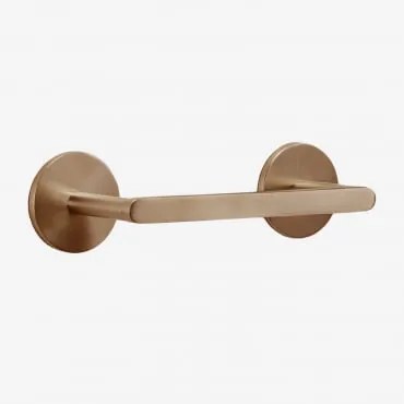 Porta-rolos Adesivo Para Casa De Banho Em Aço Inoxidável Caldrumi Ouro Rosa Escovado - Sklum