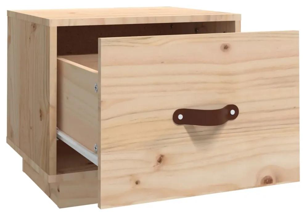 Mesa de cabeceira 40x34x35 cm madeira de pinho maciça