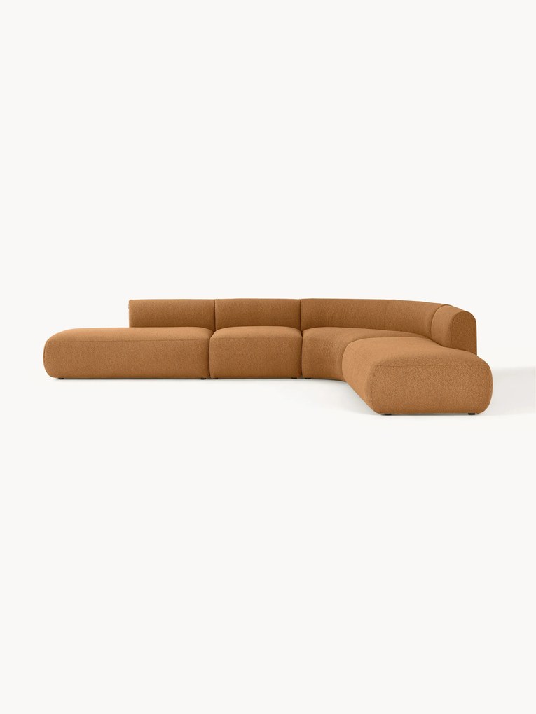 Sofá de canto modular XL em bouclé Sofia