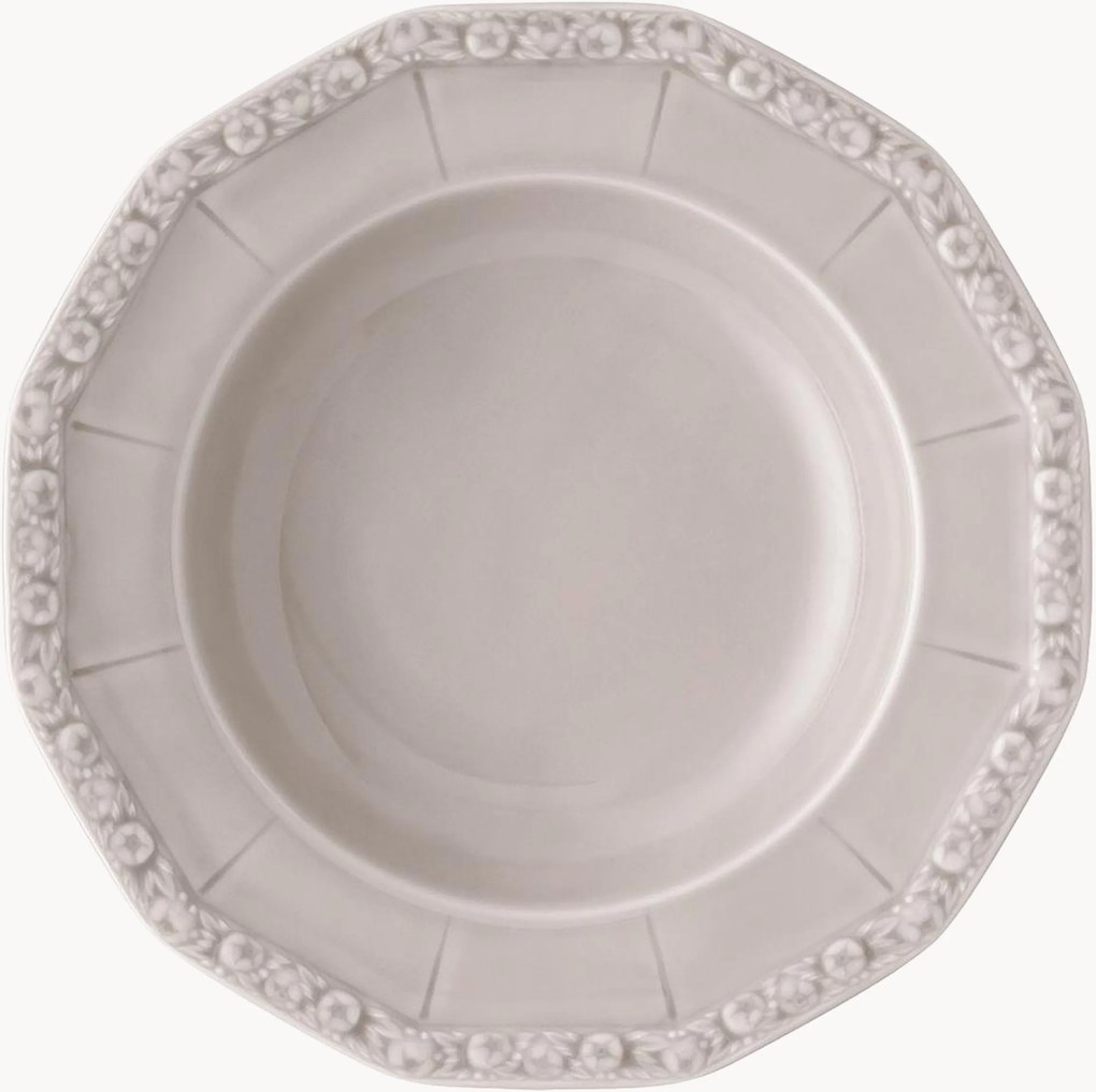 Pratos de massa em porcelana Maria Pale Orchid, conjunto de 6