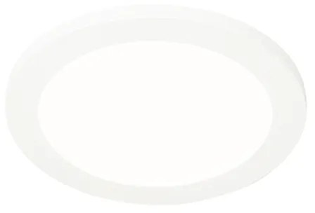 Candeeiro de teto branco 22,5 cm com LED regulável em 3 níveis IP44 - Steve