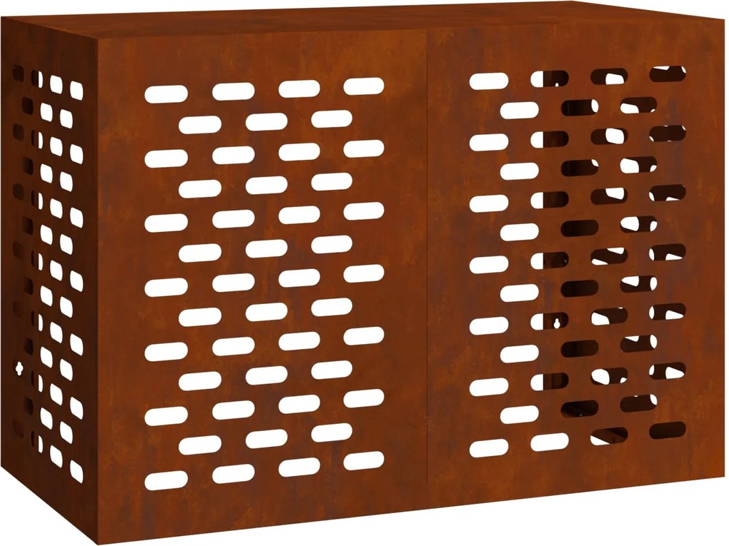 vidaXL Capa de Ar Condicionado Ferro Enferrujado 100 x 50 x 70 cm