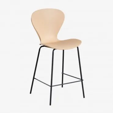 Pacote Com 4 Bancos Altos Uit ↑65 Cm & Negro & Polipropileno Castanho Trigo & Polipropileno - Sklum