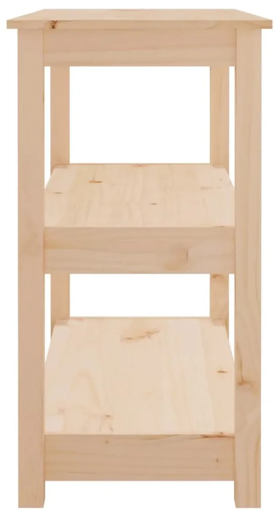 Mesa consola 80x40x74 cm madeira de pinho maciço