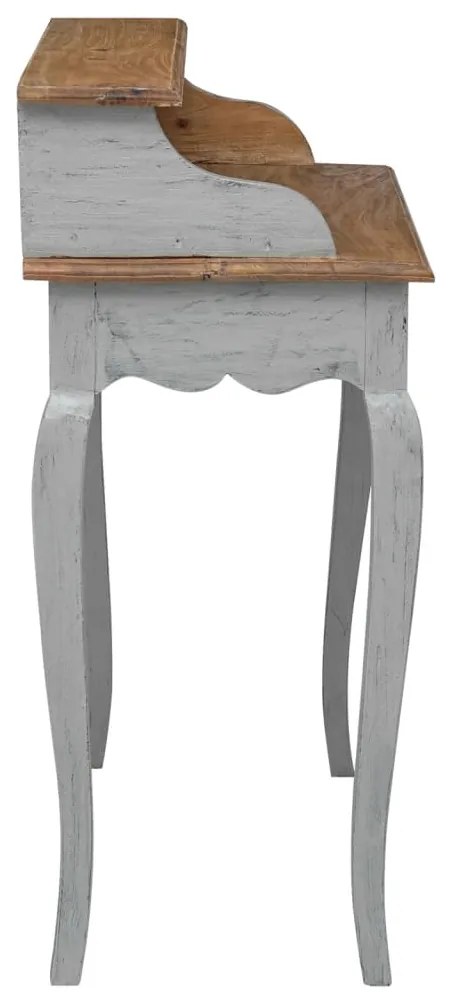 Secretária madeira de mogno maciça 80x40x92 cm