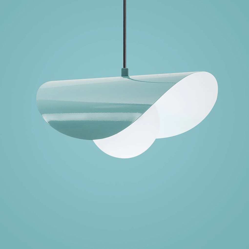 Candeeiro de Teto Vatoz – Turquesa – Diâmetro 50 cm