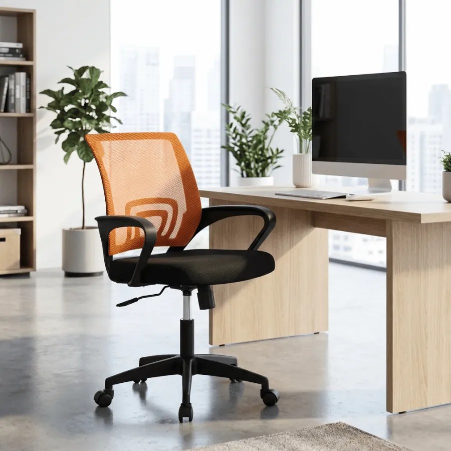 Cadeira de Escritório laranja