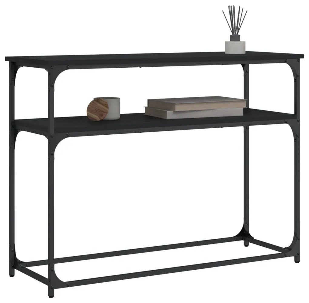 Mesa consola 100x35,5x75 cm derivados de madeira preto