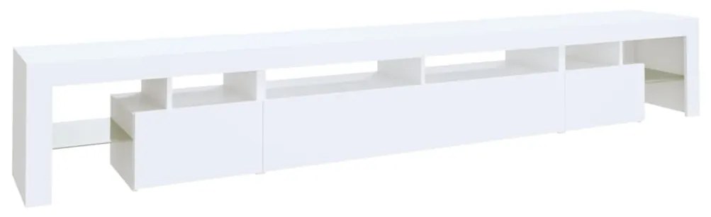 Móvel de TV Phila com Luzes LED 260 cm - Branco - Design Moderno