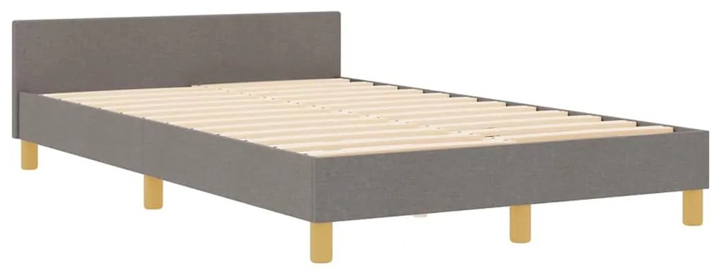 Cama vidaXL Taupe 120x200 cm Tecido
