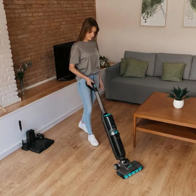 Esfregona elétrica sem fios FreeGo Wash&Vacuum Spray