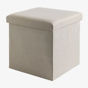 Caixa Organizadora Em Poliéster Gipto Beige - Sklum