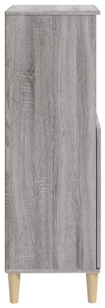 Aparador alto 60x36x110 cm derivados de madeira cinzento sonoma