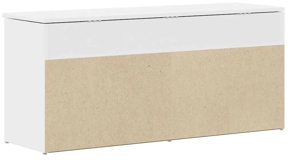 Banco sapateira 102x30,5x45 cm derivados de madeira branco