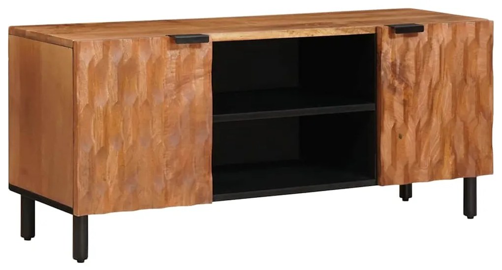 vidaXL Gabinete para TV Acabamento em Acácia Marrom 105 x 33 x 46 cm