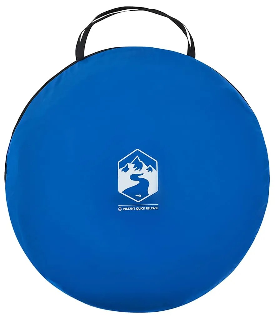 Tenda de praia pop-up impermeável azul ciano